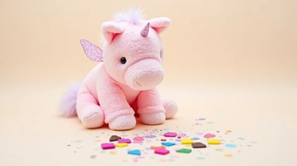 Personnalisez votre peluche licorne rose pour un cadeau unique